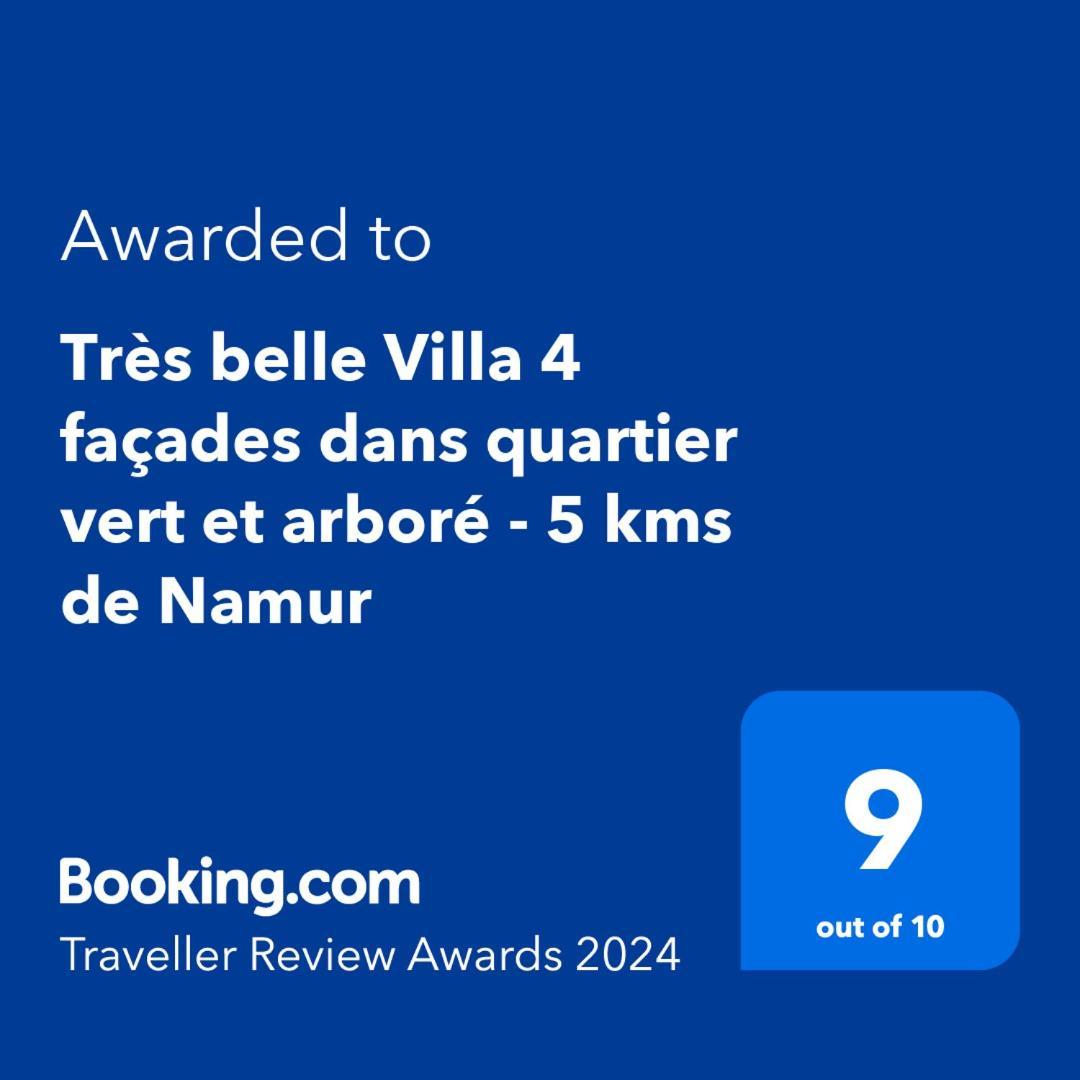 Tres Belle Villa 4 Facades Dans Quartier Vert Et Arbore - 5 Kms De Namur Exteriör bild